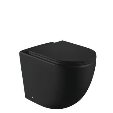 Koko Floor Pan Geberit In Wall Cistern Package - Black (Matt)