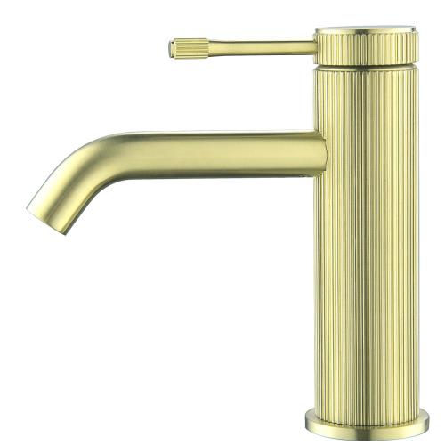TAPWARE - Mica Fluted Basin Mixer - French Gold