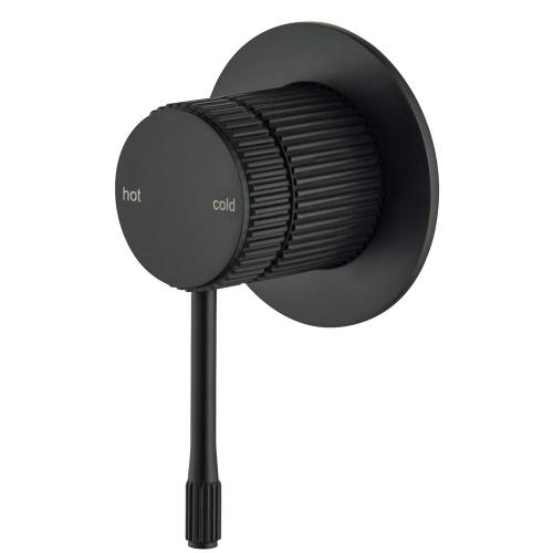 TAPWARE - Mica Fluted Shower Mixer - Black