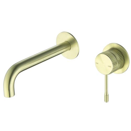 TAPWARE - Mica Fluted Wall-Spout Combo - French Gold