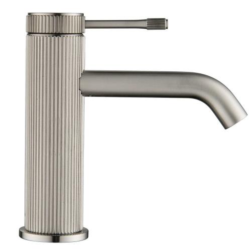 TAPWARE - Mica Fluted Basin Mixer - Brushed Nickel