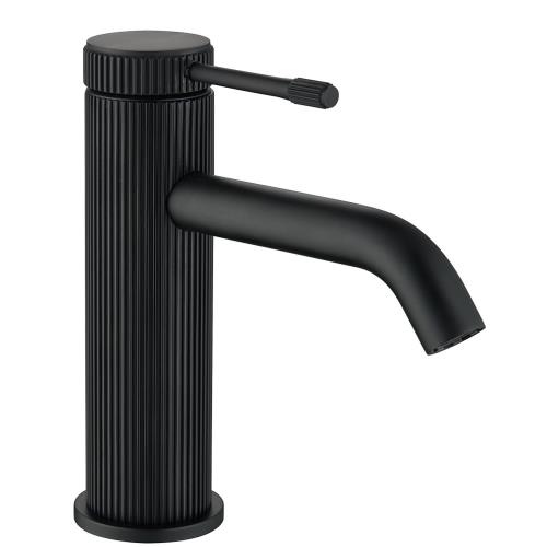 TAPWARE - Mica Fluted Basin Mixer - Black