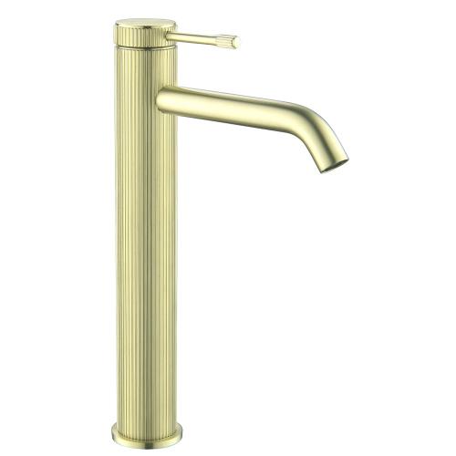 TAPWARE - Mica Fluted Tall Basin Mixer - French Gold