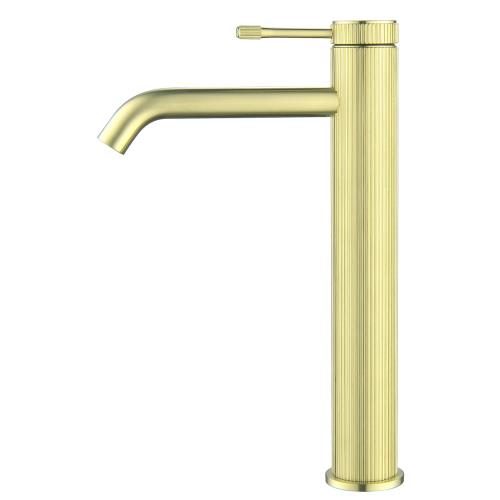 TAPWARE - Mica Fluted Tall Basin Mixer - French Gold