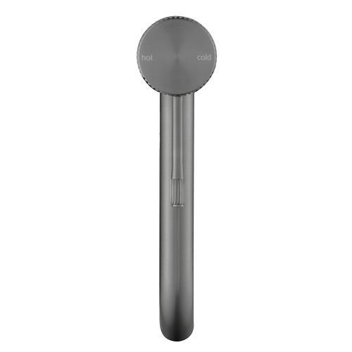 TAPWARE - Mica Fluted Tall Basin Mixer - Gunmetal