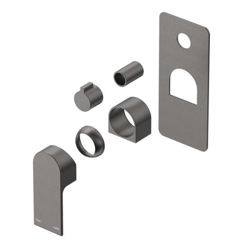 TAPWARE - Beki Shower Mixer - Square Plate - Gunmetal