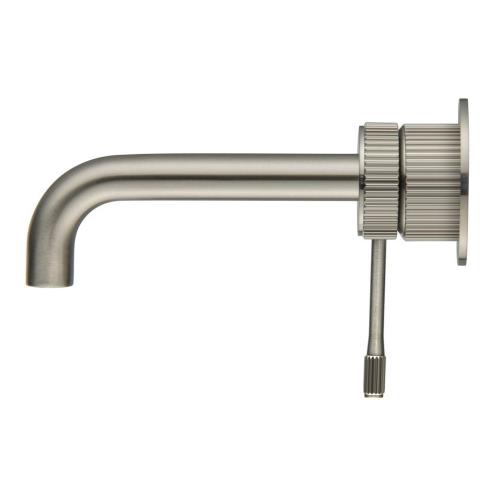 TAPWARE - Mica Fluted Wall-Spout Combo - Brushed Nickel