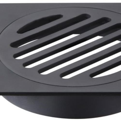 SHOWERS - BLACK Square Floor Waste - 