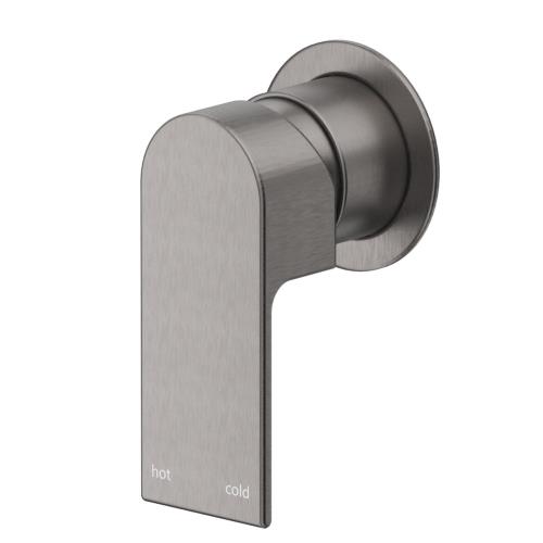 TAPWARE - Eleniko Wall Mixer - Round Plate - Gun Metal Grey
