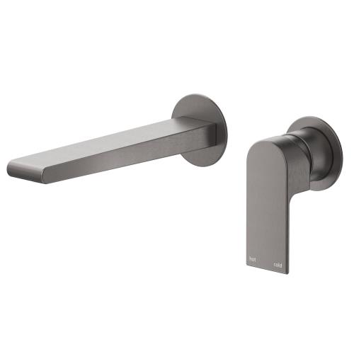 TAPWARE - Eleniko Wall-Spout Combo 2 Plate - Gun Metal Grey