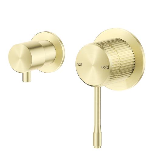 TAPWARE - Mica Fluted Shower Mixer Diverter - Sideways - French Gold