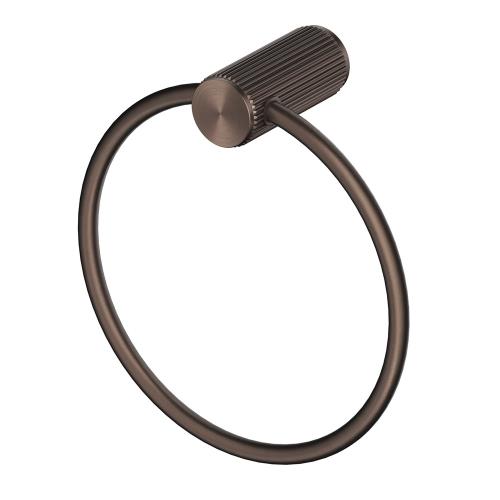 ACCESSORIES - Mica Fluted Towel Ring - Dusk Bronze