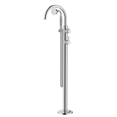 TAPWARE - Mica Heritage Freestanding Bath Mixer with Hand Shower - Chrome
