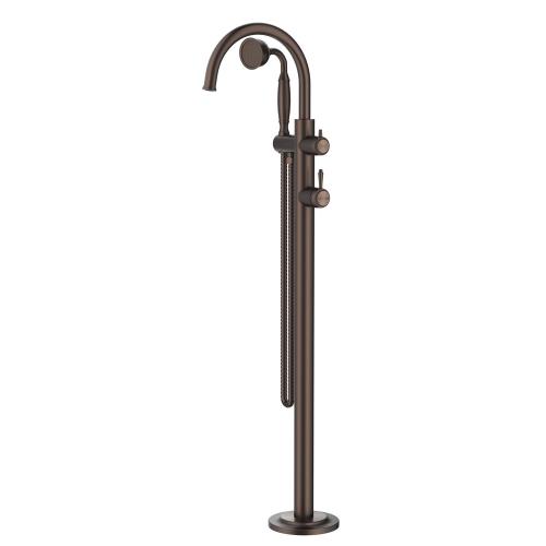 TAPWARE - Mica Heritage Freestanding Bath Mixer with Hand Shower - Dusk Bronze