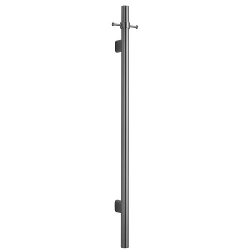 ACCESSORIES - Mica Vertical Heated Towel Rail - Gun Metal Grey