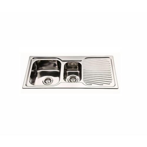 KITCHEN & LAUNDRY - 980mm 1 and 1/2 Bowl Kitchen Sink - 