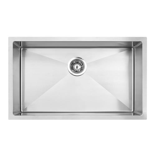 KITCHEN & LAUNDRY - Atlas Single Bowl Under Mount Sink - Stainless Steel
