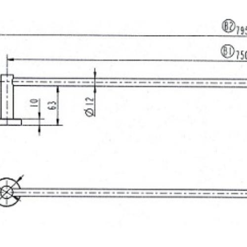 ACCESSORIES - Cosmo Black Single Towel Rail