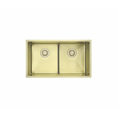 KITCHEN & LAUNDRY - French Gold Double Bowl Sink - 