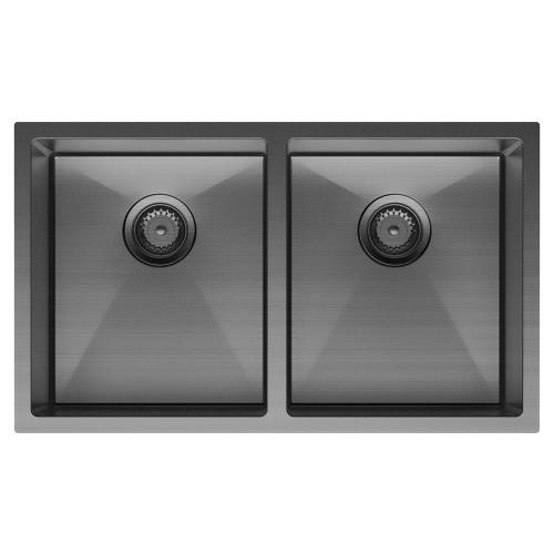 SINKS AND TROUGHS - Hana Carbon Metal Double Bowl Sink