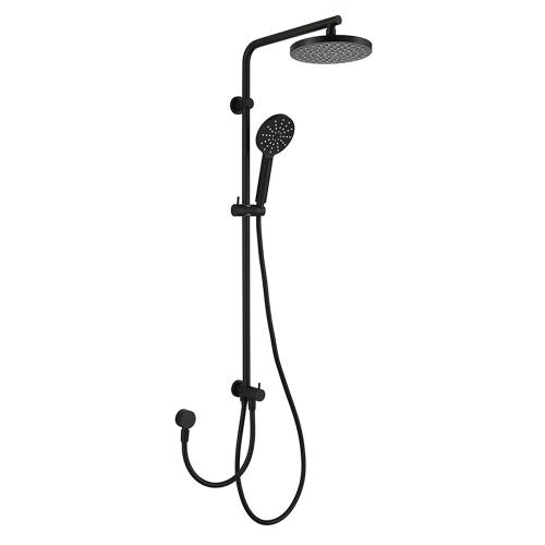 TAPWARE - Mica Dual Shower on Rail 2 Hose - Black