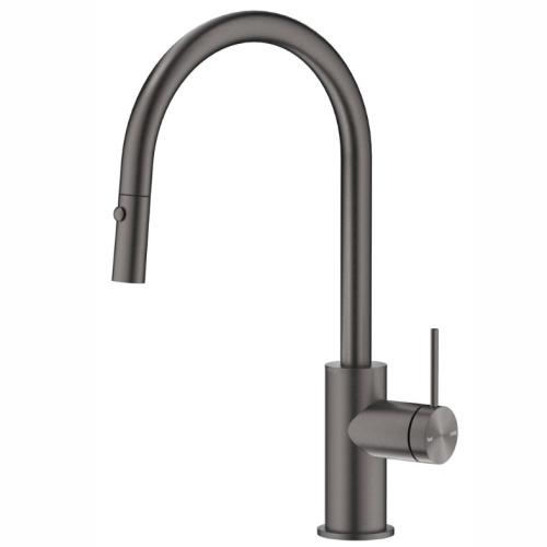 TAPWARE - Mica Pull Out Sink Mixer - Gun Metal Grey