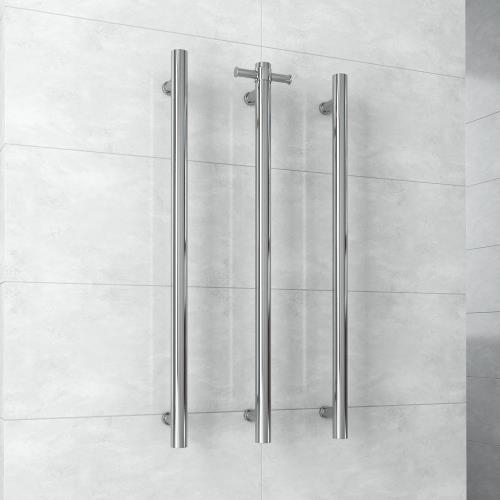ACCESSORIES - Thermorail VS900H Round 12 Volt Vertical Single Heated Towel Rail